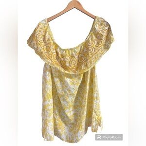 Lane Bryant yellow blouse